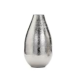 Torre & Tagus 901511A Talis Hammered Vase, Short, Silver [並行輸入品]