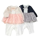 Lily ivory (リリー アイボリー ) カバーオール (70～80cm) キムラタンの子供服 (71530-181a) ピンク 70