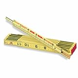 Lufkin x46 6 - Feet Heavy Duty木製拡張子ルールwith真鍮メッキエンドキャップby Bonツール