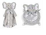 Lil Spout Elephant Wee Blanket and Snuggler Lovey Blanket Set by Bearington Bears