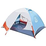 DEERFAMY キャンプテント 2~3人用 ツーリングテント 二重層 防水 ドームテント 両開き式 コンパクト 春夏秋オレンジ