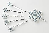 アナ と 雪 の 女王 エルサ 雪の結晶 ヘア アクセ 大1個 ＋ 小５本 セット ( ブルー )