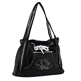 NCAA Missouri TigersスポーツNoir Hoodie Purse、ブラック