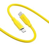 AOHI Magline USB Cケーブル USB Cケーブル シリコン 1m 100W Type C 高速充電ケーブルpe C 高速充電ケーブル Android/MacBook/iPad Pro 8711544891888 (140W イェロー)