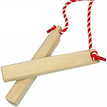 Amazon.co.jp: 拍子木（ひょうしぎ） 素材：樫（かし） 長さ