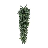 48" Mixed Long Needle Pine Artificial Christmas Teardrop Swag - Unlit