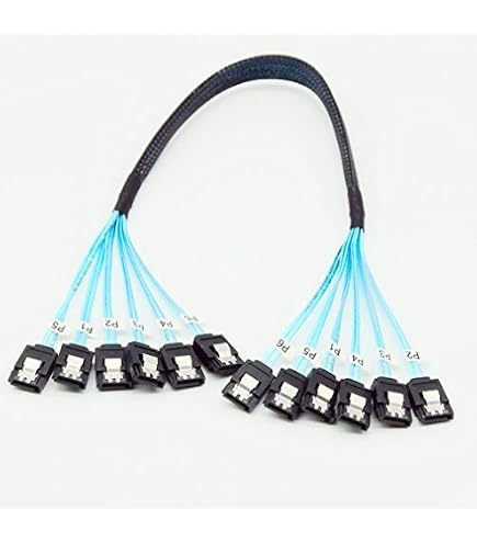 Câble Mini SAS Vers SATA 50cm - SFF-8087 Vers 4x SATA - Pour Contrôleur RAID Et Cartes Mères