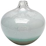 Design Toscano Todi Hand-Blown Glass Vase, 8-Inch, White [並行輸入品]
