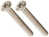 Jones Stephens T0521PN Polished Nickel Overflow Faceplate Screws [並行輸入品]