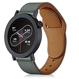 [HeeNia] レザーバンド CMF by Nothing Watch 3 Pro/CMF by Nothing Watch Pro 2 対応 バンド 革 ストラップ スポーツバンド 時計ベルト (グレー)