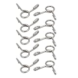 uxcell スプリングホースクランプ エアホースクリップ 304ステンレススチール 4mm内径 10個入り