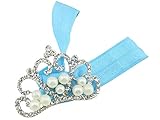 Yuelian(TM) ベビー ヘアアクセサリー ヘアバンド 王冠 フェイクパール ヘッドバンド (ブルー)