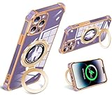 iPhone 14 Pro Max 用 ケース クリア MagSafe対応 丸型スタンド付き マグネット搭載 iphone 14 proma