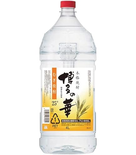 Amazon.co.jp: 25度 麦焼酎 こいむぎ やわらか 4L × 1ケース / 4本