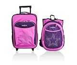 Obersee Kids Luggage and Backpack with Integrated Cooler, Rhinestone Star by O3 [並行輸入品]