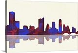 ワトソンMarleneプレミアムシックラップキャンバス壁アート印刷題名Austin TexasスカイラインI 48" x 32" 2368186_24_48x32_none
