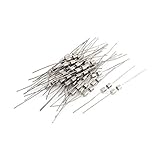 uxcell　ヒューズ管　速断ガラスヒューズ　アキシャルリード　3mm x 10mm 1A 250V 40個