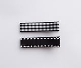 Baby Deer Clips　ヘアクリップ for ベビー　Newシンプルクリップ２個セット（ブラック）