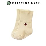 【プリスティン】てんとう虫 クルーソックス 9-10cm ナチュラル