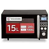 アイリスオーヤマ オーブンレンジ 15L ブラック MO-T1501-B