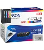 Amazon | エプソン 純正 インクカートリッジ IB07CL4B 4色パック 大