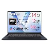ASUS ノートパソコン Vivobook 14 M1407KA 14インチ AMD Ryzen AI 5 340 メモリ16GB SSD 512GB Windows 11 バッテリー駆動 21.6時間 重量 1.46kg Wi-Fi 6E Webカメラ内蔵 Type-C給電対応 PC Game Pass 3ヶ月利用権付き クワイエットブルー M1407KA-AI5165W/A