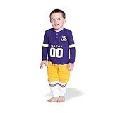 LSUタイガース公式NCAA 12か月Footysuit by Glitterギア