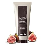 LONGTAKE 公式 ブラックティー&フィグ ソフトニング ボディローション 200ml 韓国コスメ イチジク香り 保湿 ヴィーガン ボディミルク