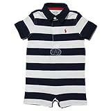 (ポロ ラルフローレン チルドレンズウェア)POLO RALPH LAUREN CHILDRENSWEAR ベビー 男の子 ショートオール Striped Cotton Jersey Shortall