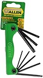 Allen 56648G 8-Key Torx Key HI-VIS Fold-Up Set by Apex Tool Group
