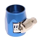 IPOTCH 全3色　AN6　燃料　油　水ホースパイプ　エンドフィニッシャー　クリップ - 青