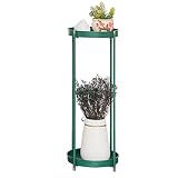 HY フラワースタンド鍛鉄製多層バルコニー屋内居間リビングルームプラントスタンド (色 : Jade green, サイズ さいず : L24.8CM*H64CM)