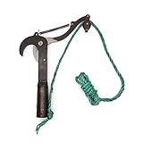 SimpleLife 1ピースブラックプーリーハイブランチスチールはさみガーデンファームツールプルーニングフルーツ金属せん断