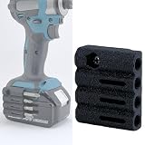 T2-SOLID マキタ対応ビットホルダーVer.2【4連タイプ ブラック】（TD173Dなどに対応）右サイド用/ロングビット対応、マグネット内蔵（取付けネジ1個付）インパクトドライバーに簡単取付け 19418