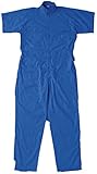 ［シンメン］SHINMEN【シーチングツナギ服】（半袖・春夏対応商品）《006-6170》 (M, 30-ブルー)