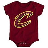 NBA Cleveland Cavaliers Boy 's Primaryロゴ半袖クリーパー、ガーネット、18ヶ月