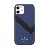 LANVIN COLLECTION ランバン コレクション iPhone 11 ケース 正規代理店 ワイヤレス 充電 対応 カード ポケット スリム SLIM WRAP CASE SAFFIANO WRAP Navy ネイビー
