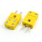 uxcell カップルプラグ　オスコネクター　テスター　ケーブルワイヤ　Kタイプ 2個入