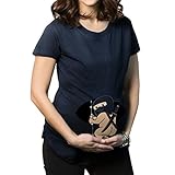 Linyuan ファッション Womens Ninja Baby Maternity T Shirt Funny Pregnancy Gift for Tシャツ T-Shirt #36