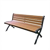 ミヅシマ工業　リサイクルベンチRB5　背付　PB5-SW 249-0130　【ガーデンベンチ・公共向