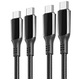 MINSLIS USB Type C ケーブル 100W/5A PD対応【2本セット】Type-C to Type-C 急速充電 ナイロン編み タイプc 充電ケーブル iPhone 16/15/15 Pro/15 Plus/15 Pro Max, MacBook Air/Pro 13'', iPad Mini 6/Pro/Air, Switch等USB-C機種対応 (1m)