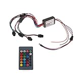 Lovoski 光ファイバー光源　光ファイバー光エンジン　LED RGB光源　DC12V　全３サイズ - 4ヘッド