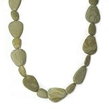 Silli Me Jewels: 'Tranquility' - 36' Brown Teething Necklace with Large Flat Beads for Mom to Wear a