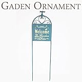 ガーデン アクセサリー ガーデンピック ナチュラルガーデン シャビーシック ガーデンステッカー ブルー アイアン シンプル 可愛い アンティーク