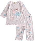 【あるこんたるこん】(Dg) ベビー ルームウェア ココット 女の子 春夏 7分袖丈 キッズ ジュニア コットン100％ パジャマ 上下セット 80-130 (100)