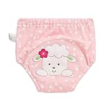 2个ピンクコットン素材トイレトレーニングパンツ赤ちゃんのおむつ再利用可能な