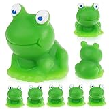 OUNONA 20個樹脂製カエルの置物 小さなカエルの像 物そっくり 飾り インテリア装飾 知育玩具 教材 おもちゃ プレイ用小道具 ギャラリー展示 男の子女の子部屋のデコレーション