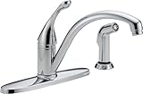 Delta 440-WE-DST Collins Single Handle Water-Efficient Kitchen Faucet with Spray, Chrome [並行輸入品]