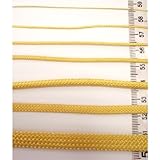 ケブラー100％コード サンプル 太さ/巾 0.4,1,1.7,2.4,4.0,4.7,10mmを各10cmづつ