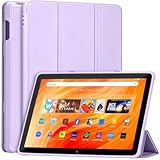 amazon fire hd 10 カバー ケース 2023 Fire HD 10 13世代 保護 カバー 三つ折りスタンド 軽薄 軽量 オートスリープ機能対応 耐衝撃 対応 fire hd 10 カバー ライトパープル